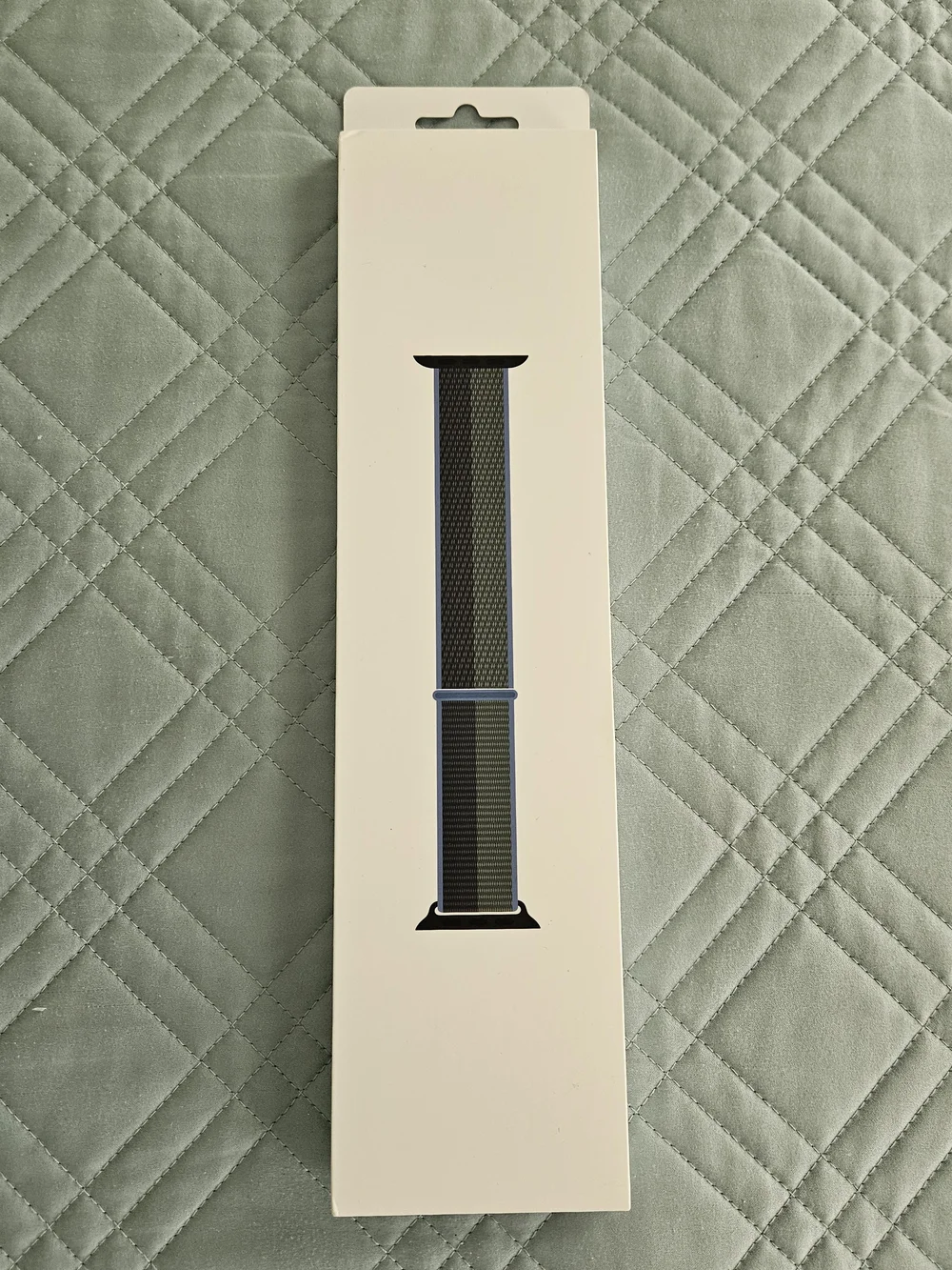 Apple Watch Sport Loop Band in Midnight and Eucalyptus - 45mm